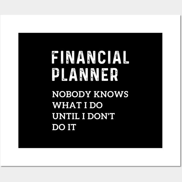 Certified financial planner thank you financial advisor Wall Art by Printopedy